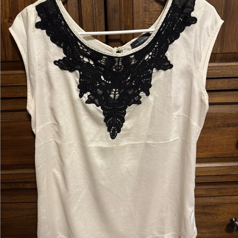 The Limited Cream Embellished Blouse